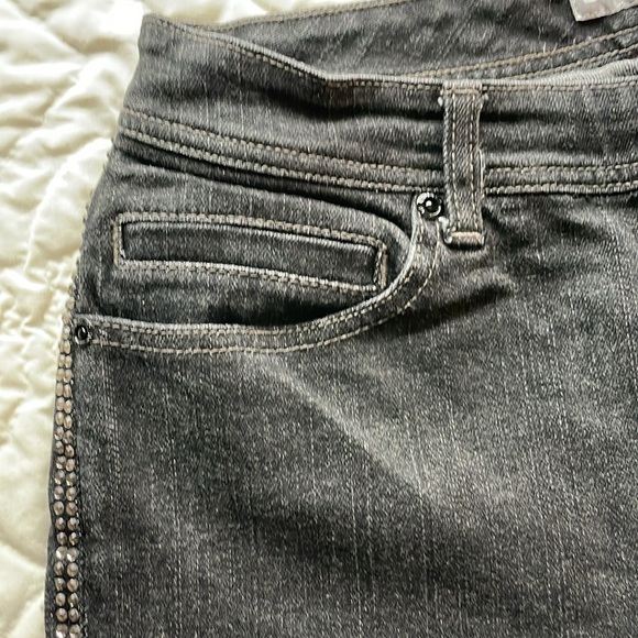 Platinum Black Jeans w/Rhinestones Size 1 Reg - Picture 10 of 10